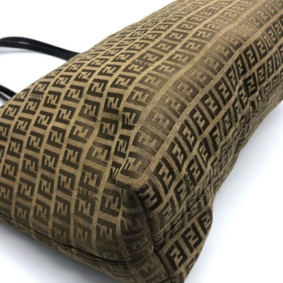 FENDI FF Logo Zucca pattern Zucchino Shoulder Tote Bag - Picture 3 of 8